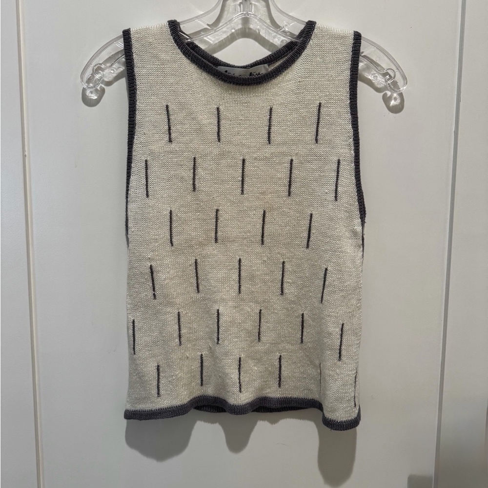 Women's Vintage Andrew Fezza Knit Linen Tank - SZ M- In Great Condition!